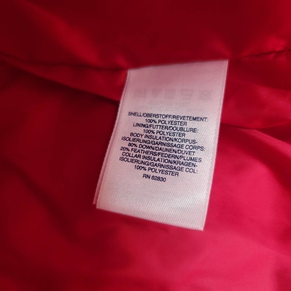 Lands' End Down Fill Puffer Vest Plaid Red - Picture 3 of 9